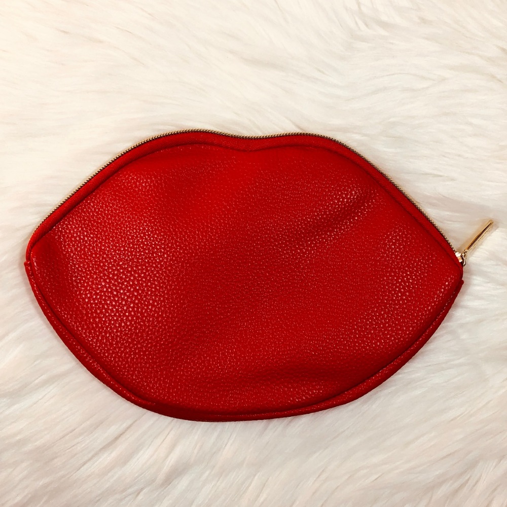 Tarte NEW Red-Hot Pucker Pouch Makeup Bag Clutch